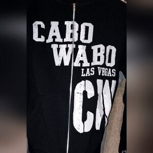 Cabo Wabo Las Vegas Hoodie Sweatshirt, zip-up XS
